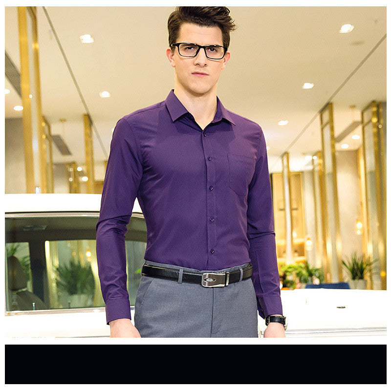 Plain Short Sleeve Business Shirt