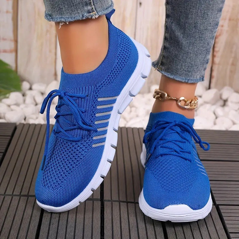 Breathable Knit Women's Flat Shoes