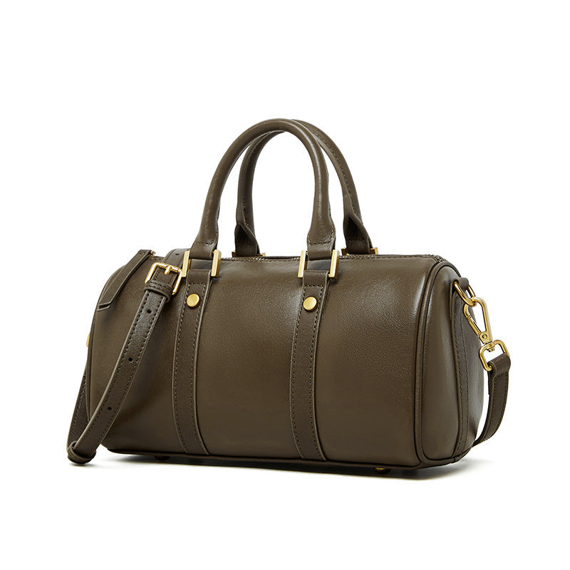 Retro Cowhide Crossbody Bag