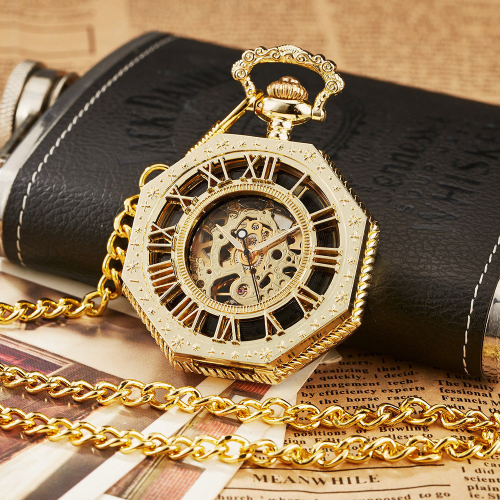 Octagonal Mechanical Pocket Watch