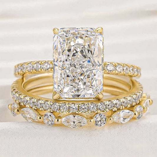 S925 Silver Ice Zircon Ring