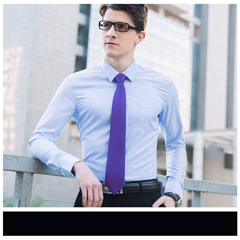 Plain Short Sleeve Business Shirt