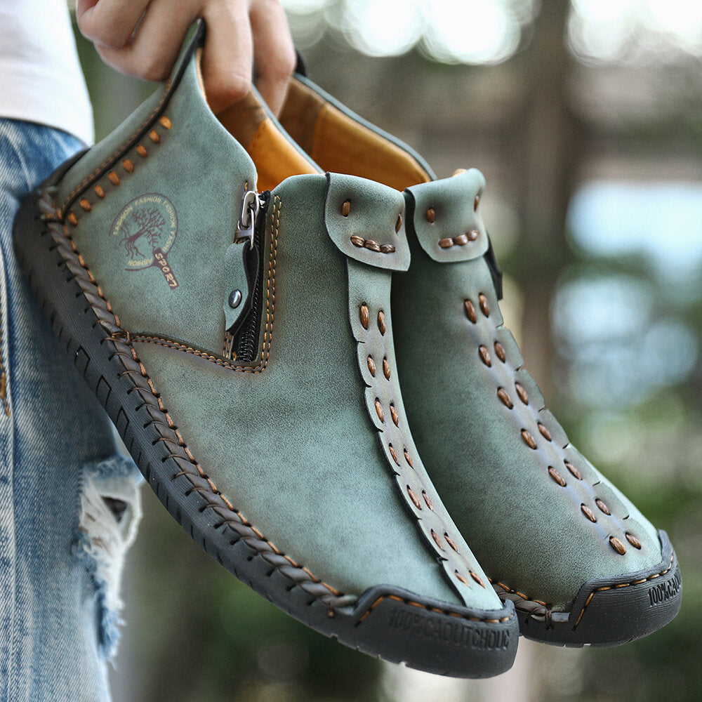 Men’s Zipper Ankle Hiking Boots