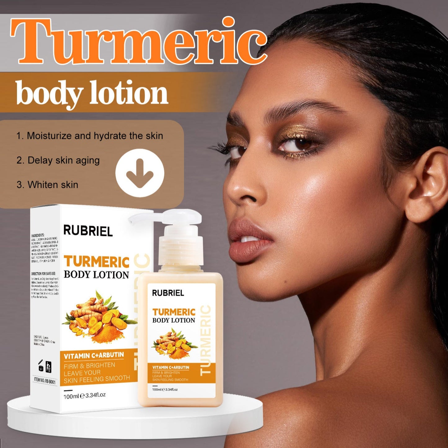 Turmeric Body Lotion Brightening Mild Whitening