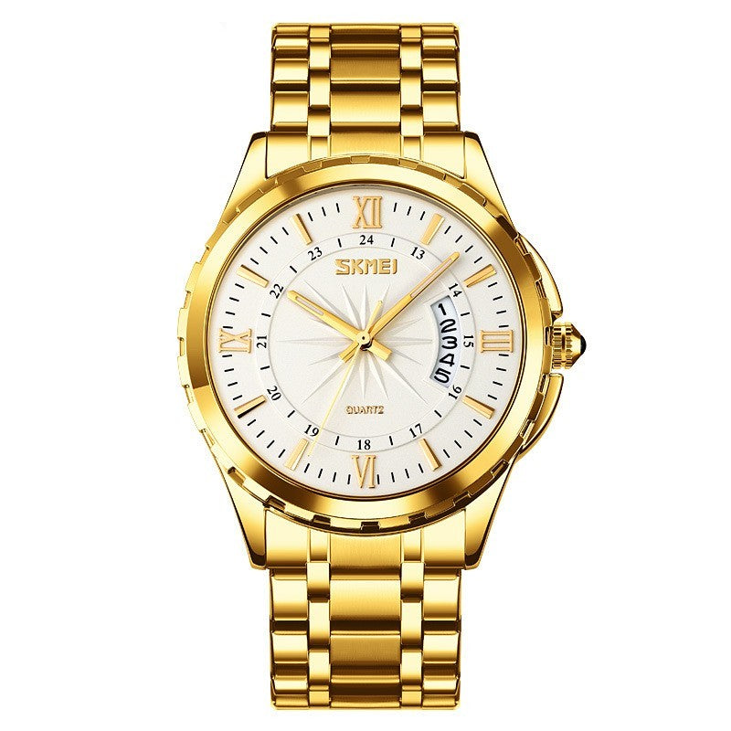 Men’s Steel Belt Waterproof Quartz Watch