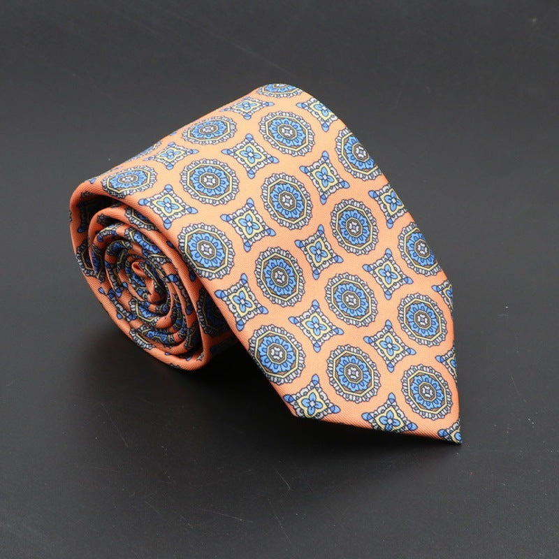 Super Soft Bohemian Silk Tie Men’s Fashion 75mm Necktie