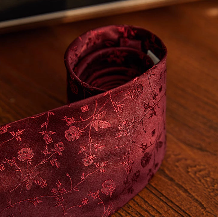 Handmade Silk Jacquard Wool Tie