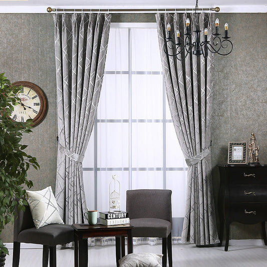 Modern Luxury Chenille Blackout Curtains