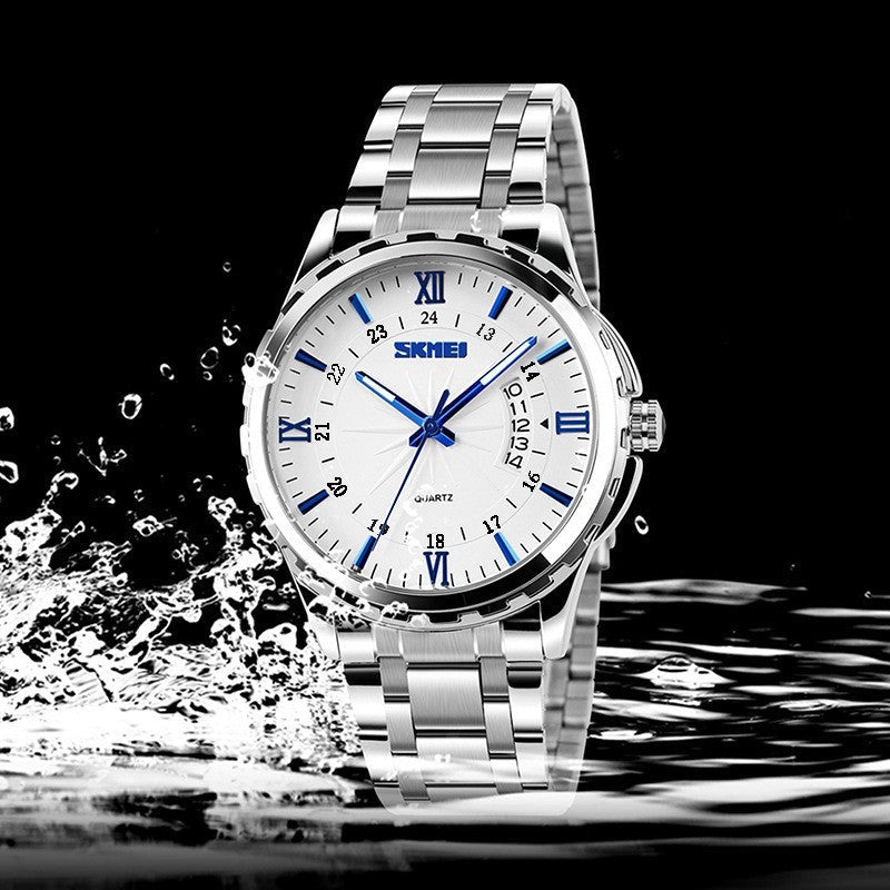 Men’s Steel Belt Waterproof Quartz Watch
