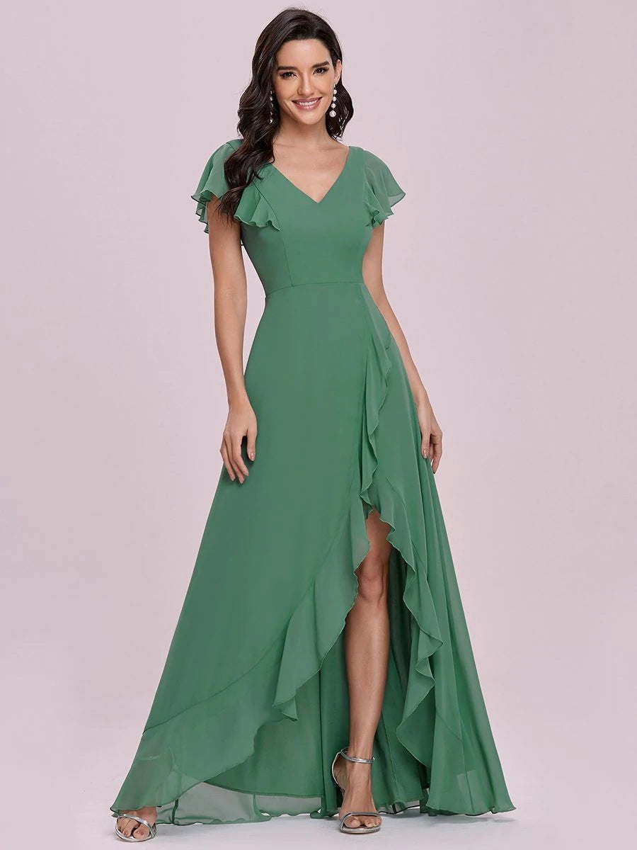 Elegant Wrap Split Skirt