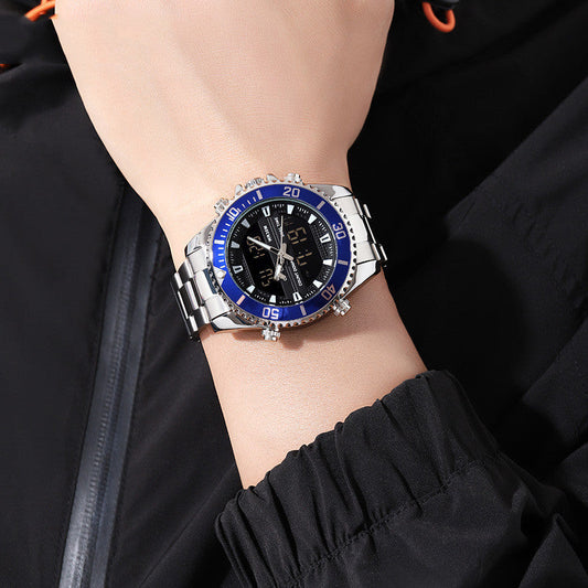 Men's Dual Display Sports Watch