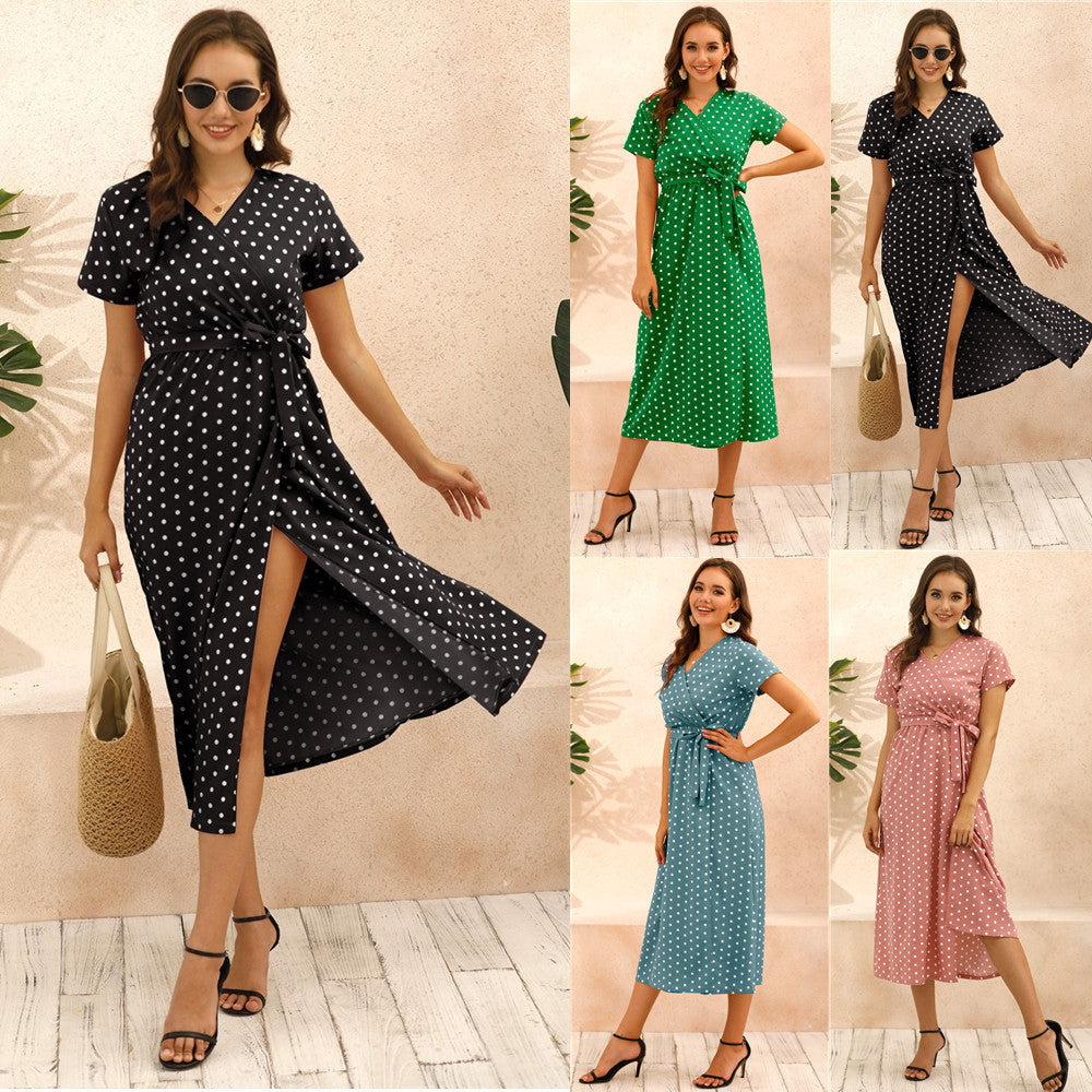 Bohemian Polka Dot Dress