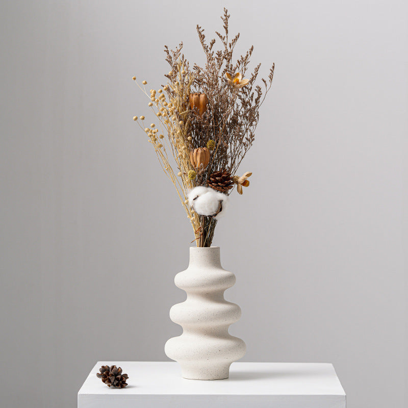 Fashion Diamond-Shaped Ceramic Vase