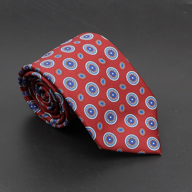 Super Soft Bohemian Silk Tie Men’s Fashion 75mm Necktie