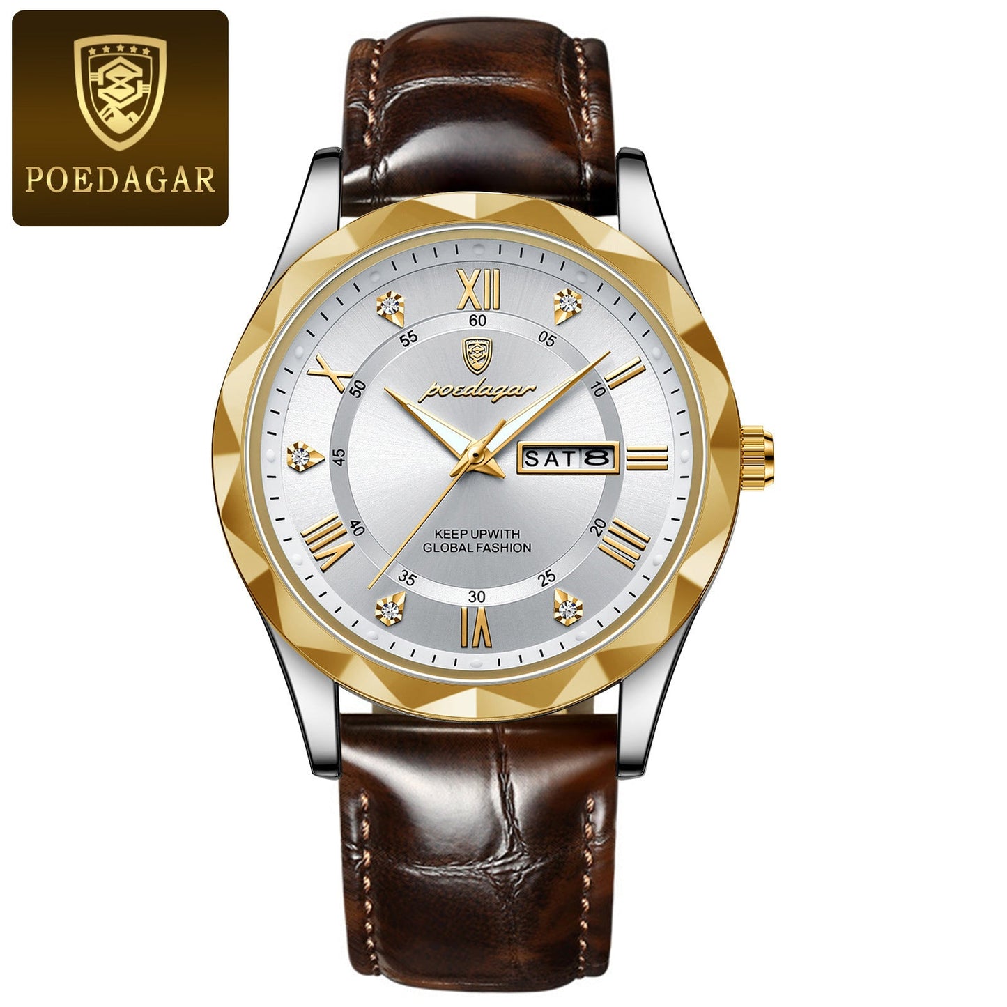 Men's Luxury Leather Quartz Watch