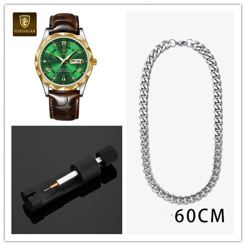 Men's Luxury Leather Quartz Watch