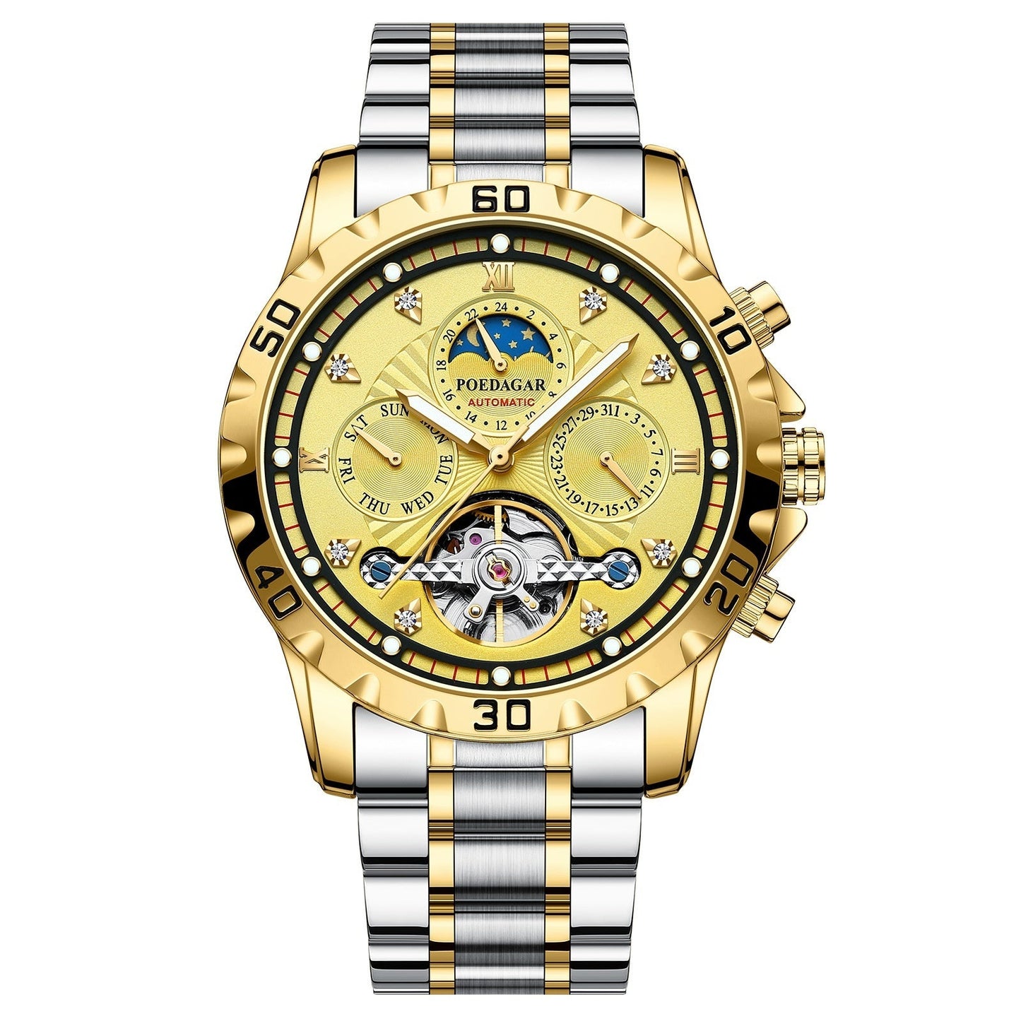 Men’s Luxury Waterproof Mechanical Multifunction Watch