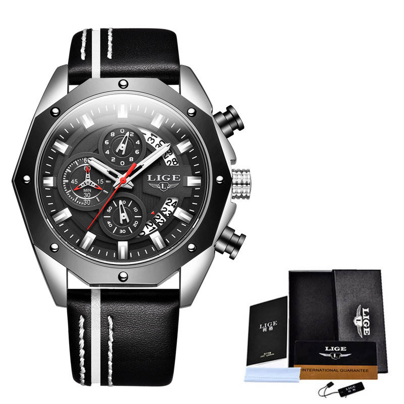 Luxury Silicone Sport Quartz Watch LIGE