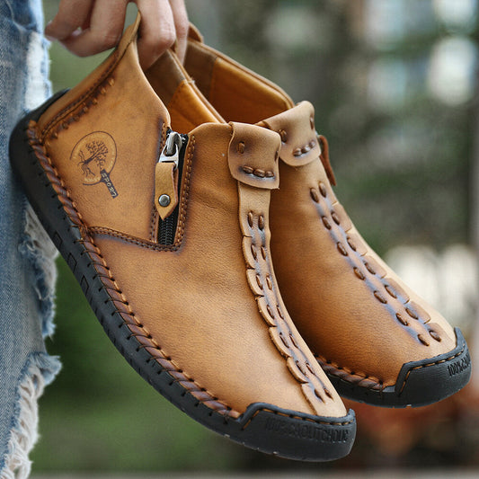 Men’s Zipper Ankle Hiking Boots