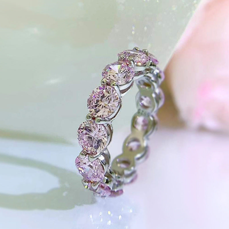 S925 Silver Moissanite Ring