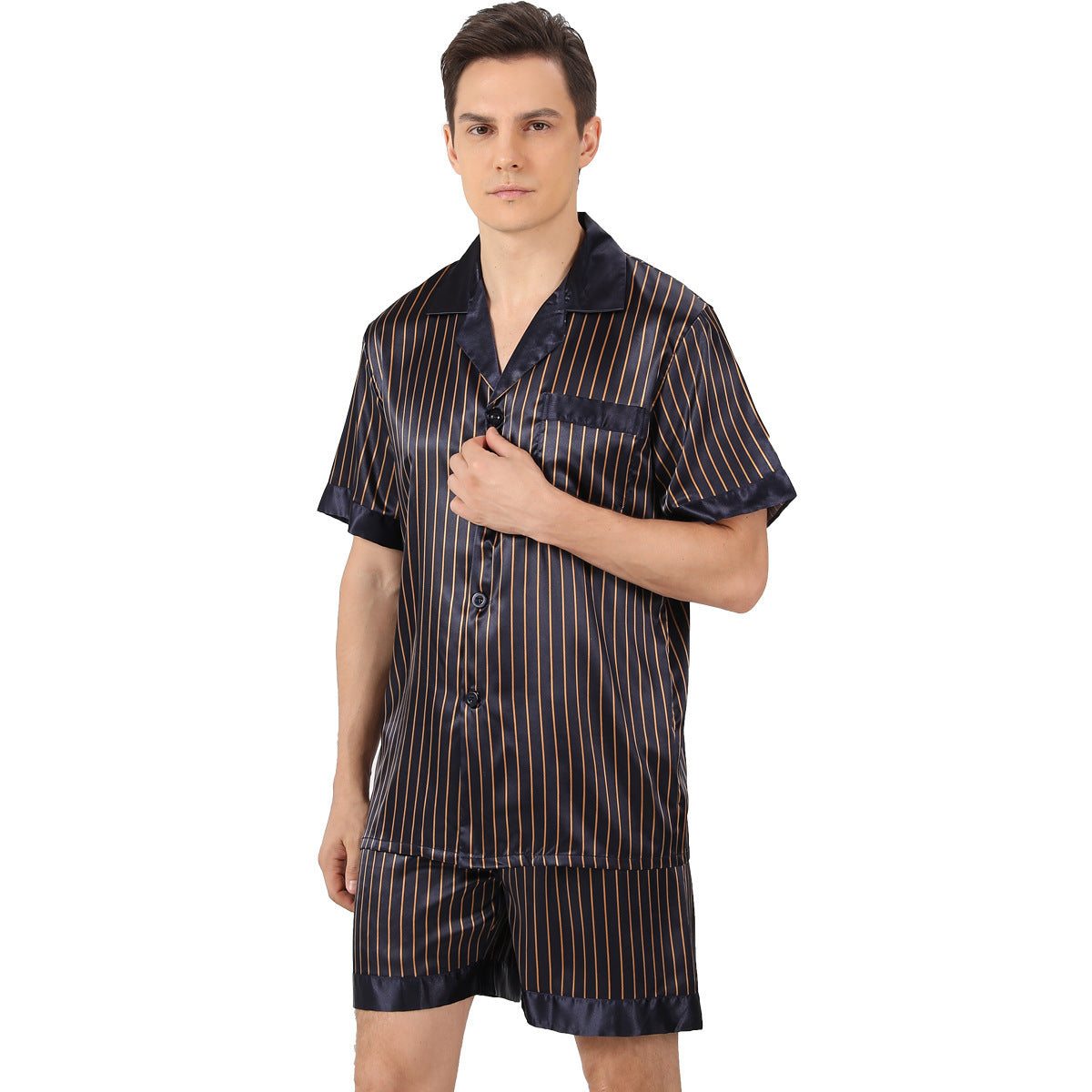Men's Summer Printed Short-sleeve Pajamas