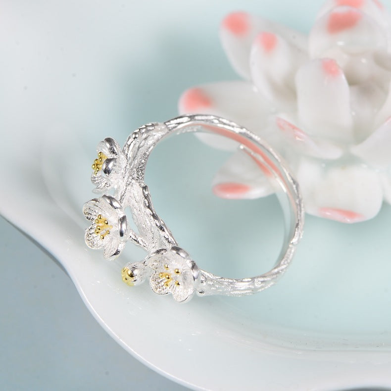 S925 Sakura Branch Bracelet