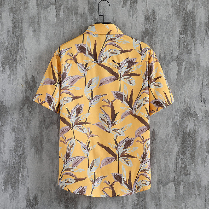 Beach Printed Men's Two-piece Suit