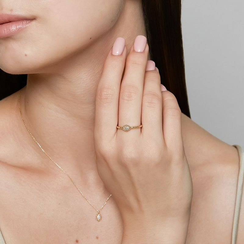 S925 Silver Zirconium Necklace