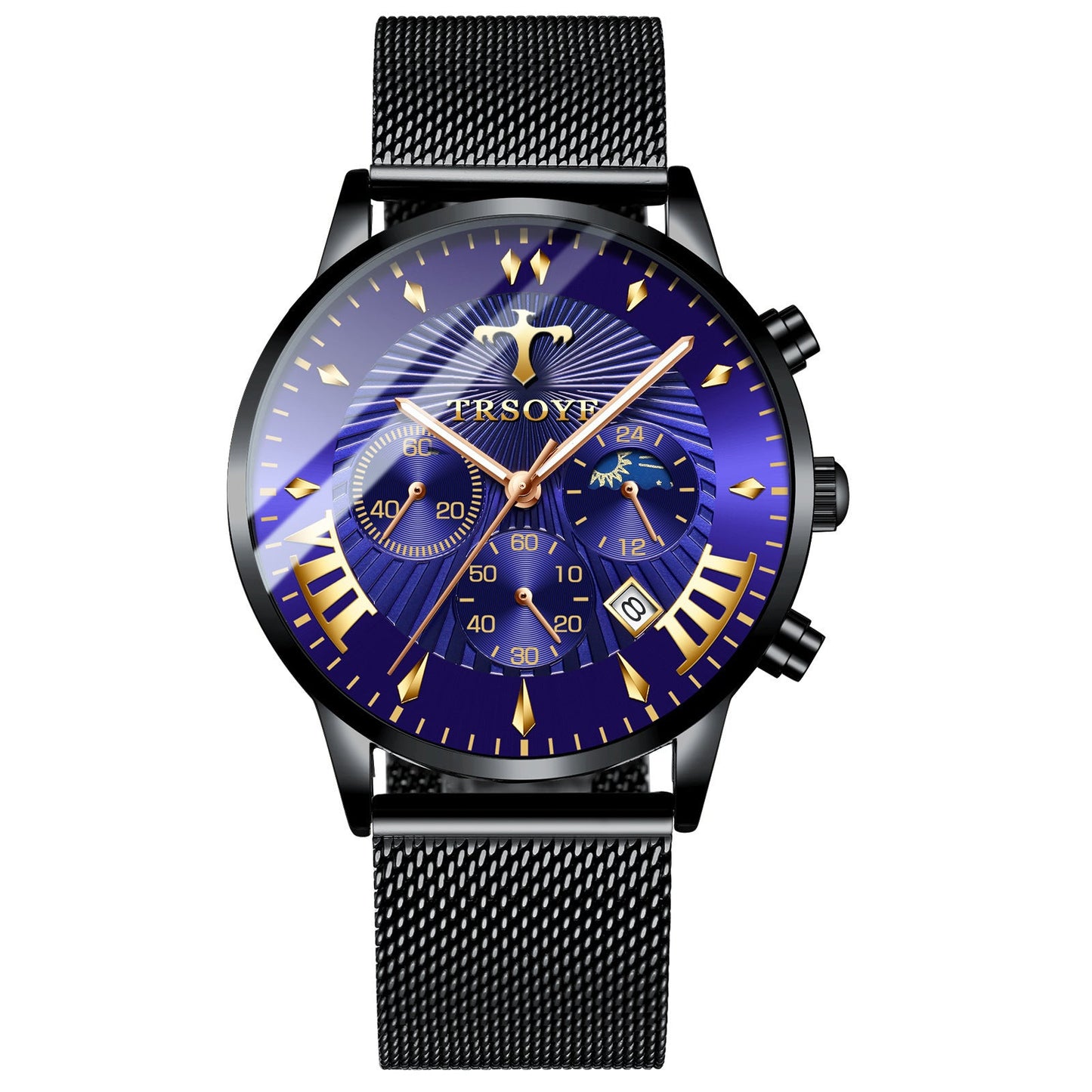 Business Quartz Calendar Luminous Waterproof Watch