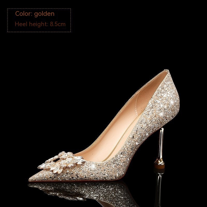 Wedding Bridal Crystal High Heels