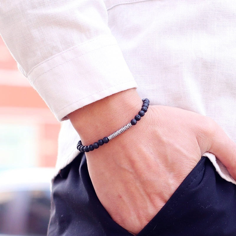 S925 Silver Natural Stone Bracelet