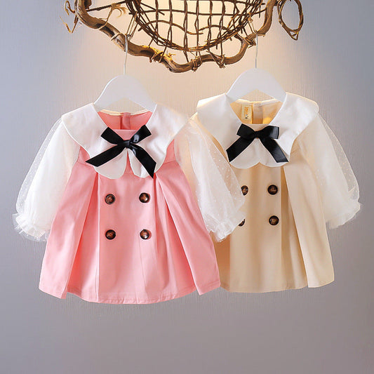 Girls' Spring-Autumn Western Dress
