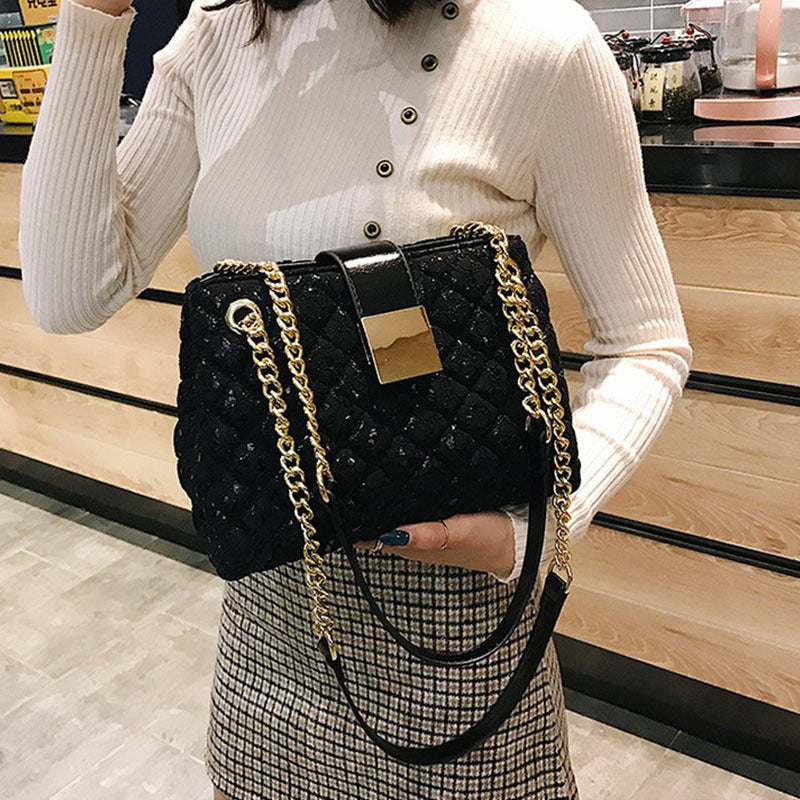 Vintage Lace Chain Shoulder Bag