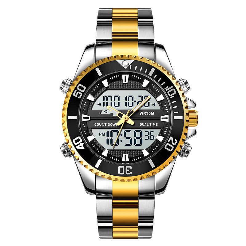Men's Dual Display Sports Watch