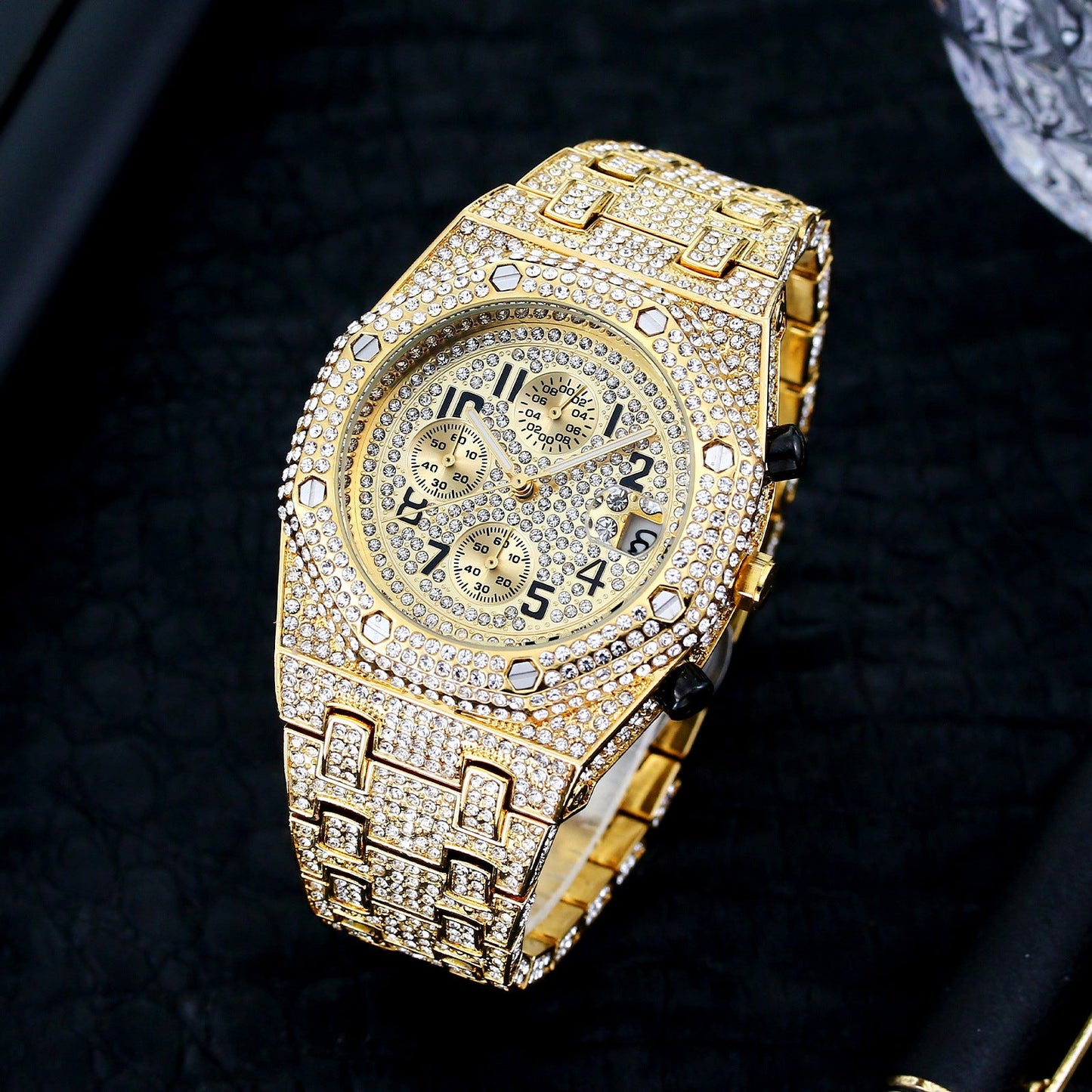 Men’s Diamond Sports Quartz Watch