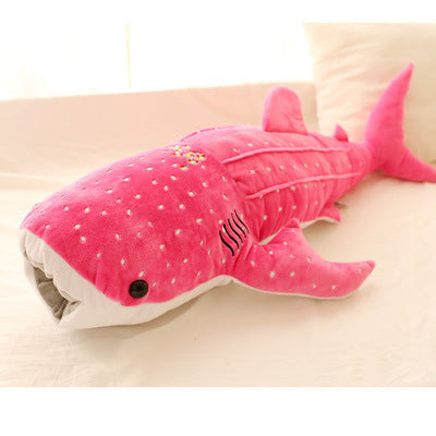 Cartoon blue whale child pillow