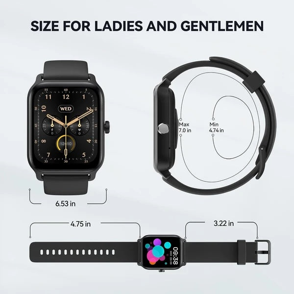 Smartwatch Men, Alexa, Fitness, Waterproof, Multi-sport