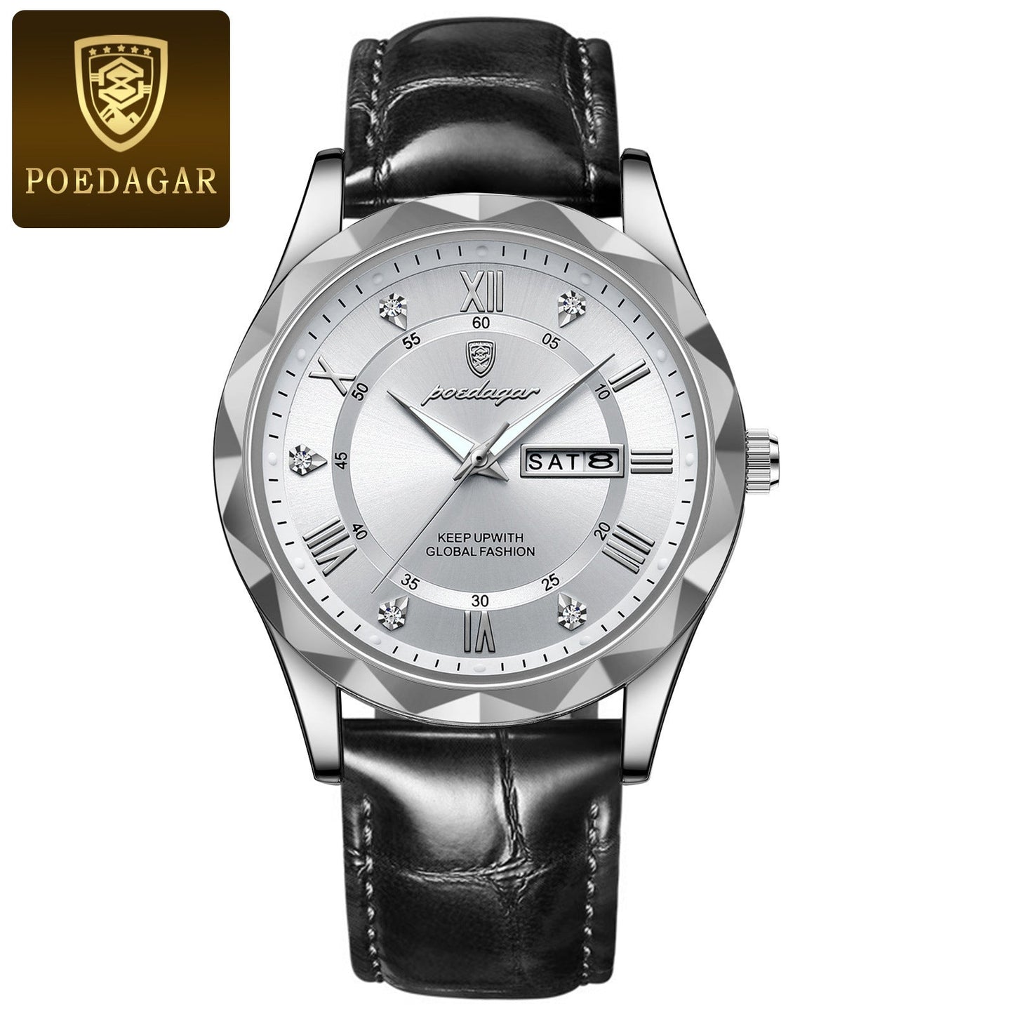 Men's Luxury Leather Quartz Watch