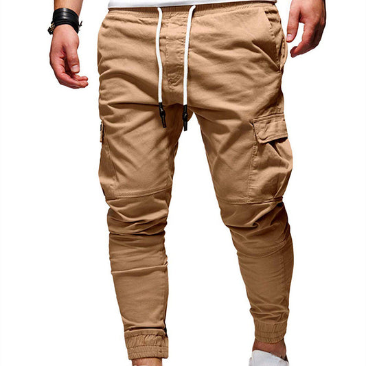 Elastic Tethered Sports Baggy Jogging Pants
