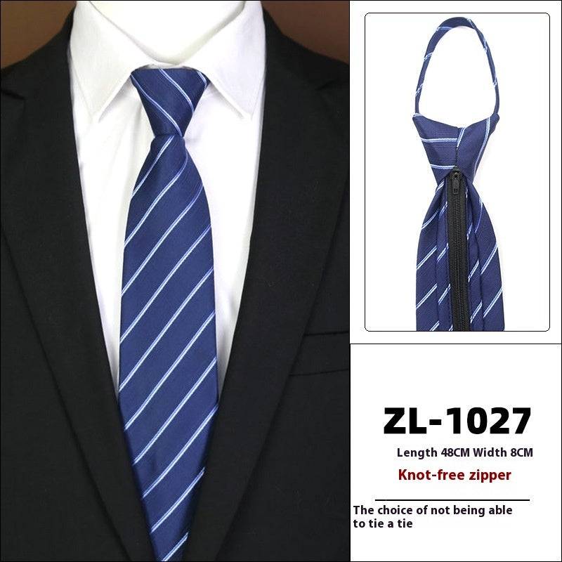 Men's Business Zipper Tie