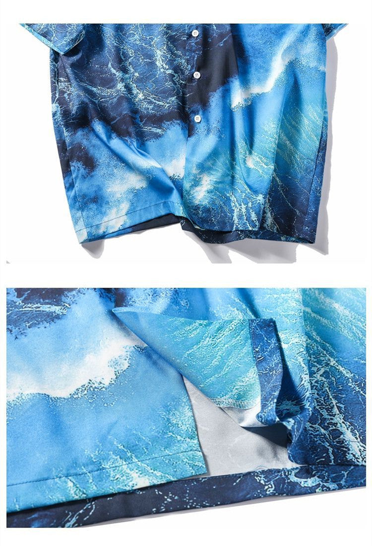 Men's Hawaii Beach Loose Summer Flower Shirt