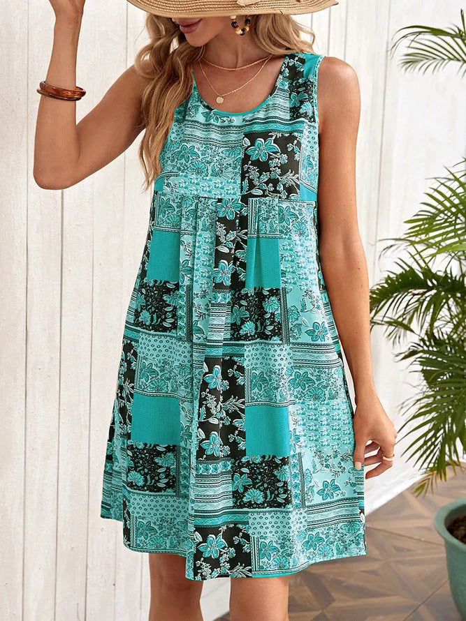 Stylish Printed Mini Dress