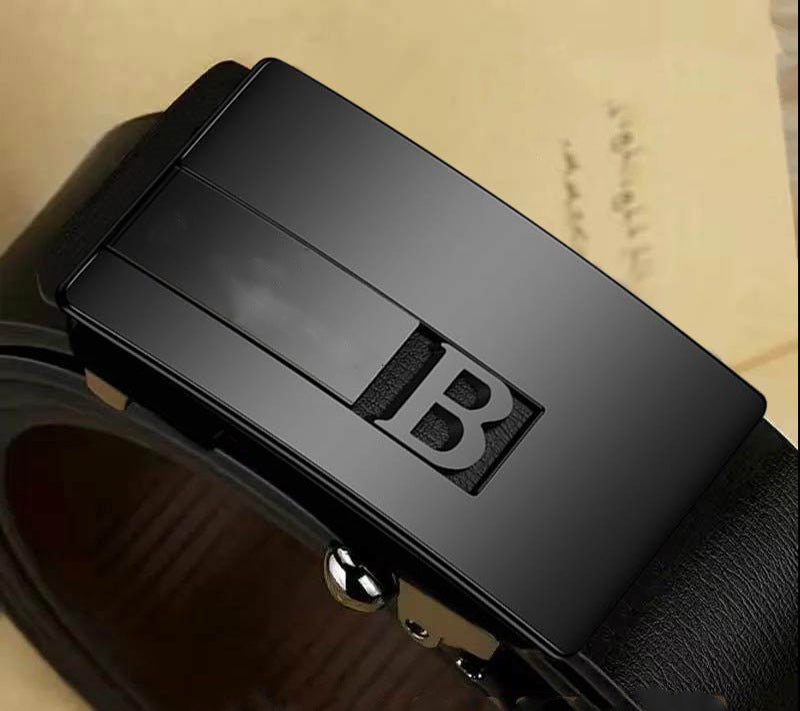 Leather Automatic Buckle Belt