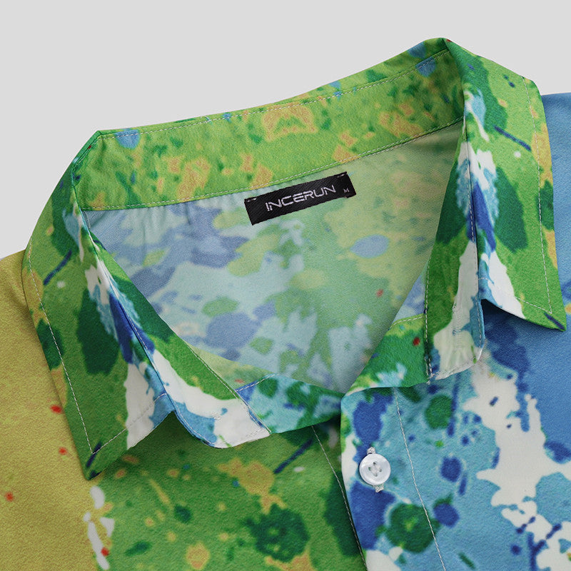 Hawaiian Splash Print Shirt