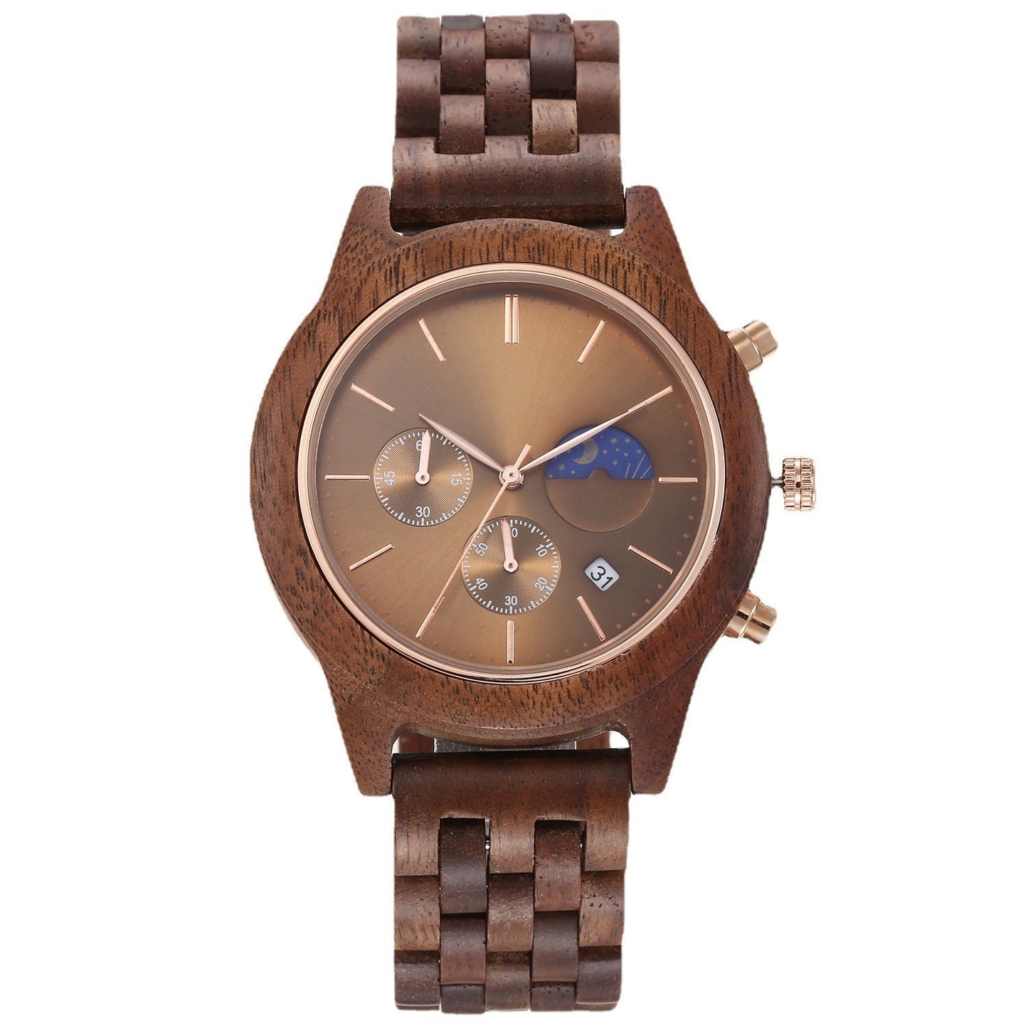Quartz Men’s Wood Watch