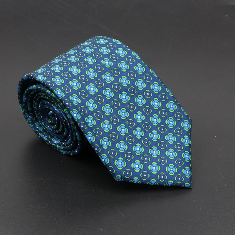 Super Soft Bohemian Silk Tie Men’s Fashion 75mm Necktie