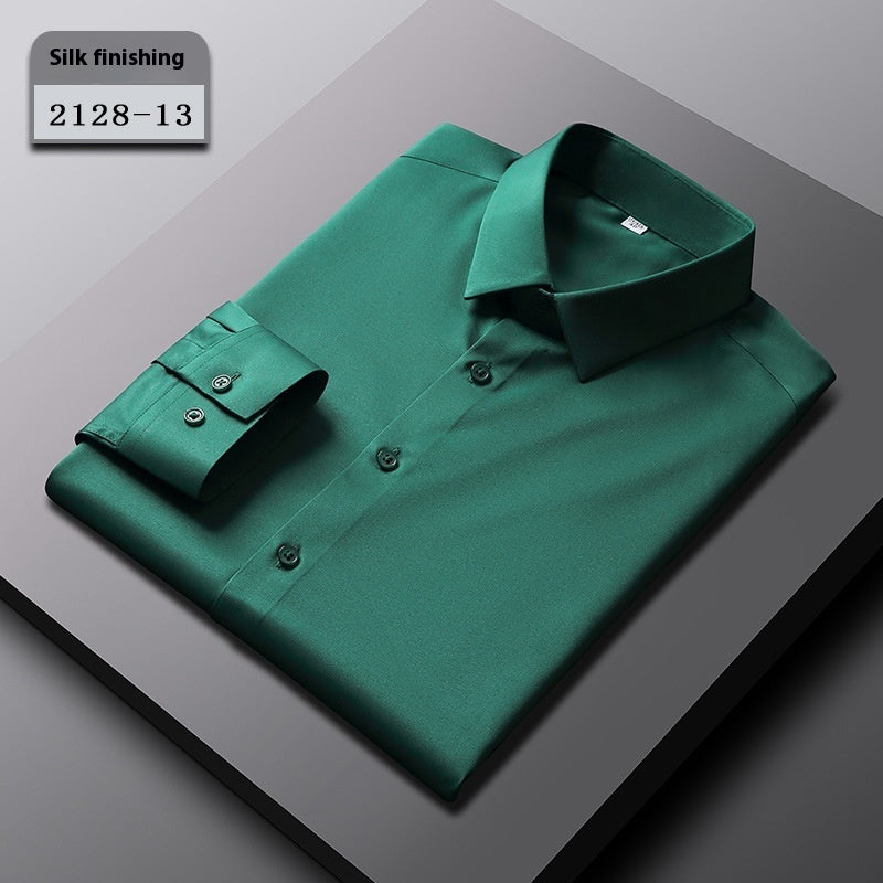 Men’s Elastic Silk Breathable Shirt