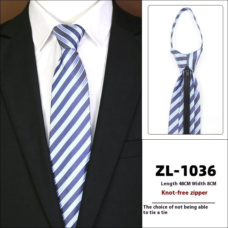 Men's Business Zipper Tie