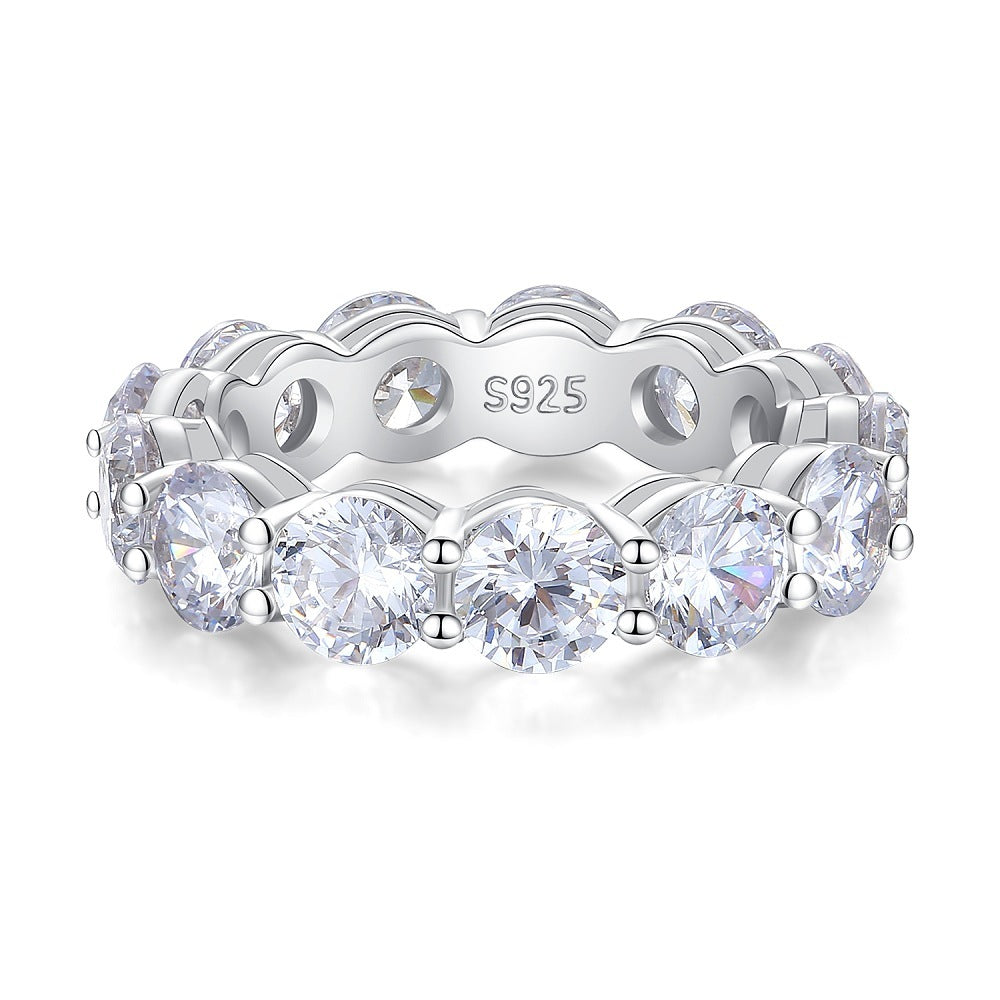 S925 Silver Diamond Ring