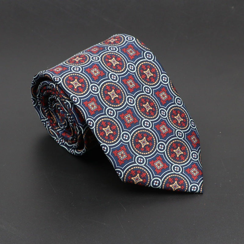 Super Soft Bohemian Silk Tie Men’s Fashion 75mm Necktie
